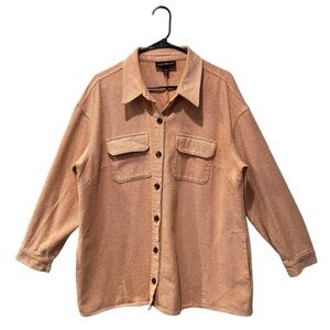 Lane Bryant textured button front shacket size 18/20